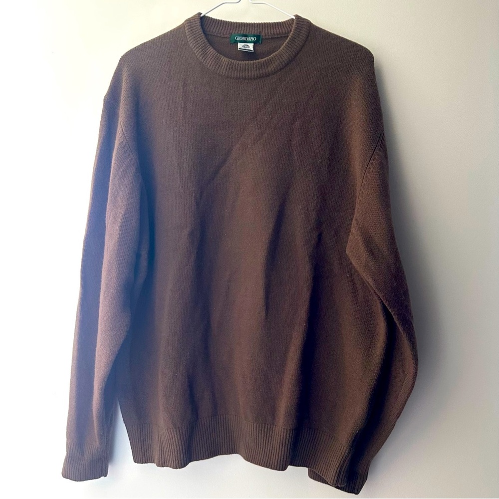 Vintage Giordano Brown Lambswool Sweater
